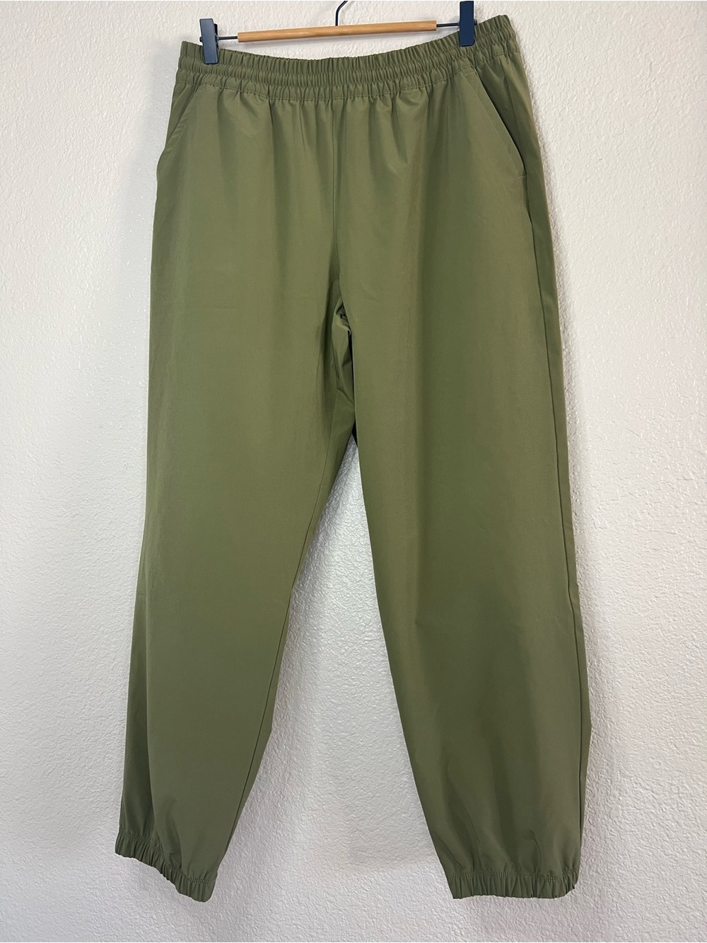 New Balance Olive Green Elastic Waist Jogger Pants